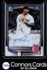 2025 Bowman Draft Chrome Prospect Autographs Marcus Phillips #CPA-MP card
