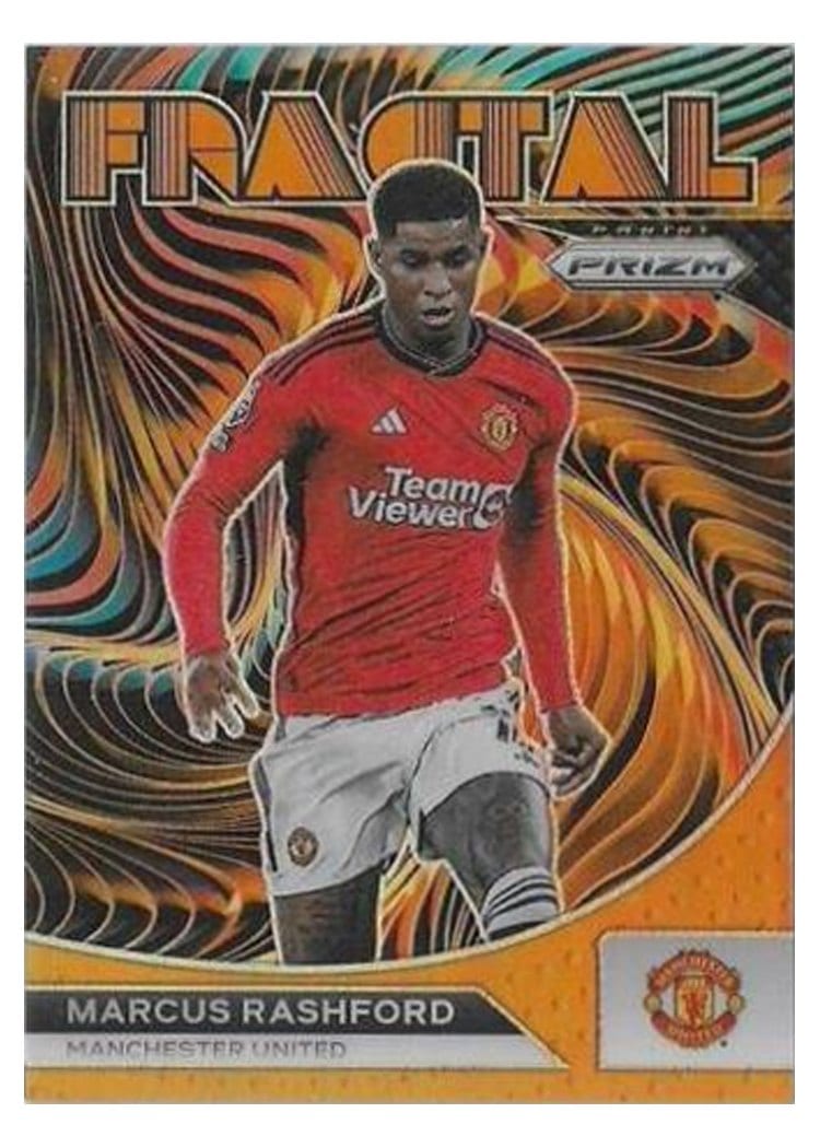 2023 Panini Prizm Premier League Fractal Marcus Rashford #3 card