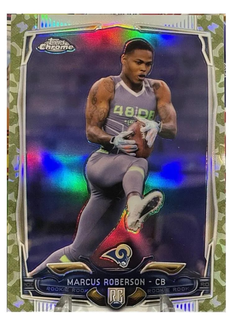 2014 Topps Chrome Mini Marcus Roberson #190 card
