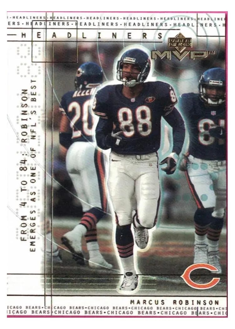2000 Upper Deck MVP Headliners MARCUS ROBINSON #H5 card