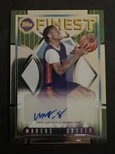 2023-24 Finest Flashback Autographs Marcus Sasser #FLA-MS card