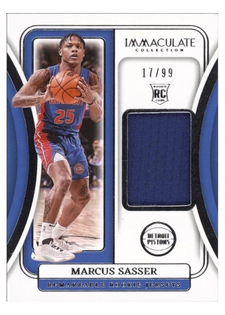 2023-24 Panini Immaculate Collection Remarkable Rookie Jerseys Marcus Sasser #31 card