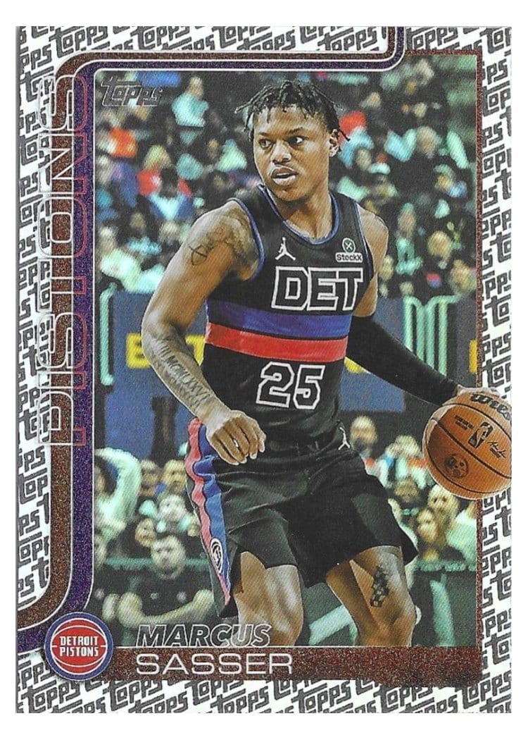 2025-26 Topps Base Set Marcus Sasser Topps Foil Pattern #46 card