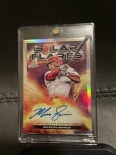 2024 Topps Cosmic Chrome Solar Flares Autographs Marcus Semien #SFA-MS card