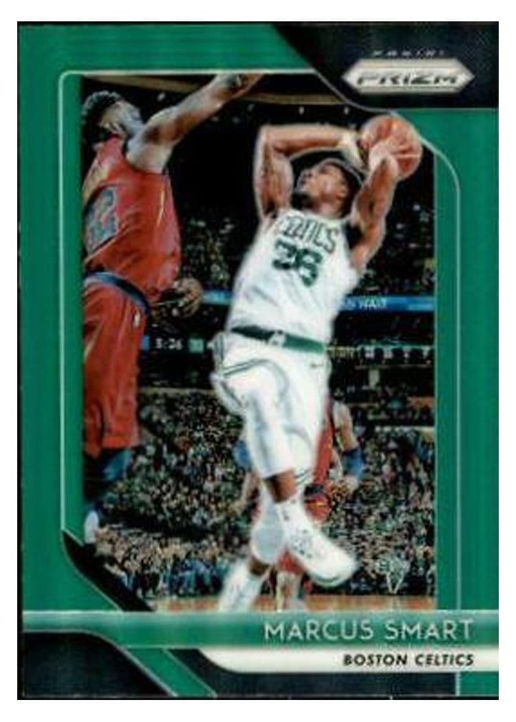 2018-19 Panini Prizm Base Set Marcus Smart Green Prizm #178 card