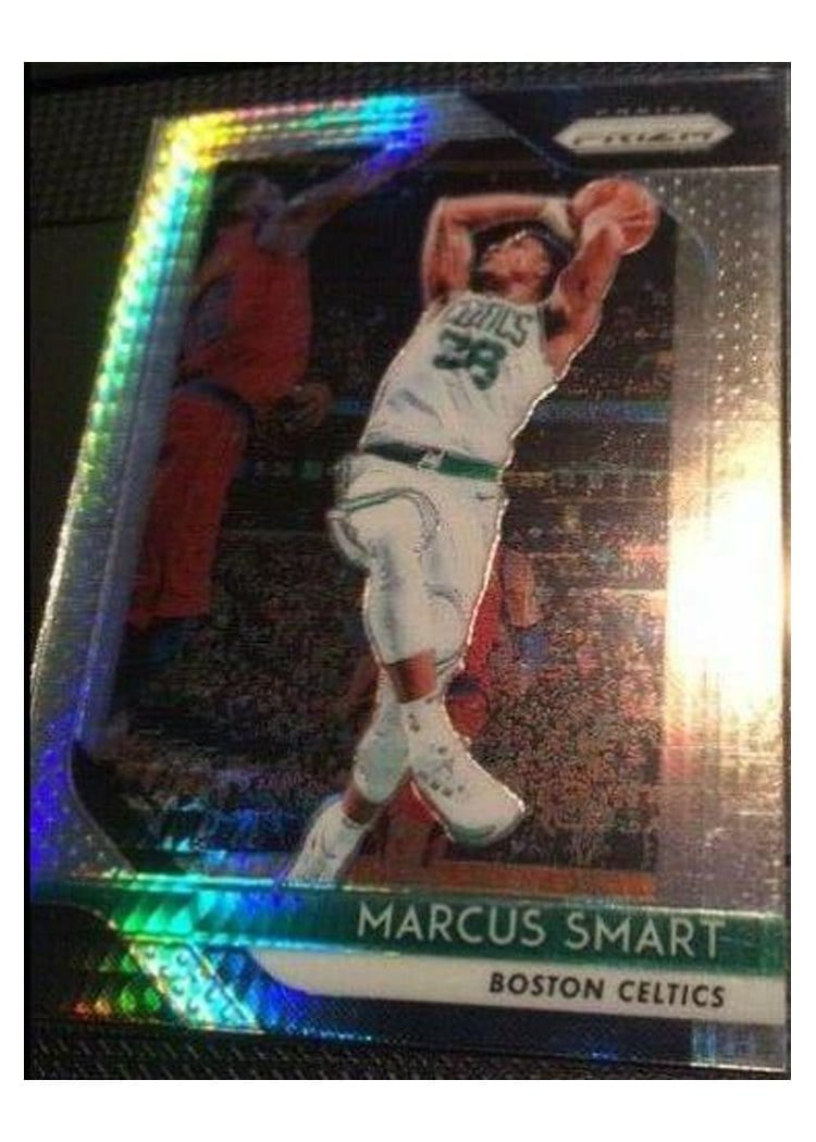 2018-19 Panini Prizm Base Set Marcus Smart Hyper Prizm #178 card