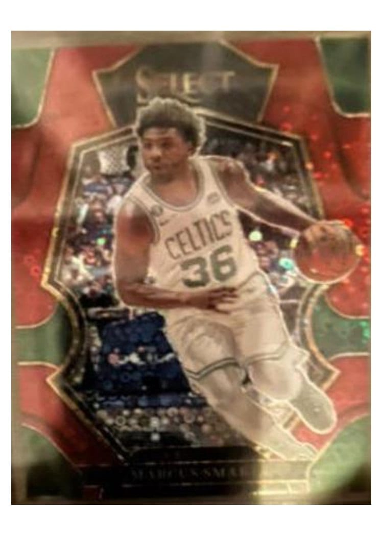 2020-21 Panini Select Base Set Marcus Smart Red Disco Prizm #111 card