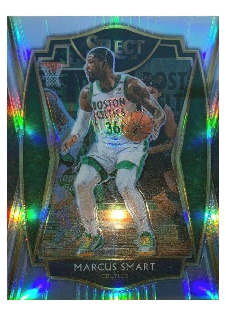 2020-21 Panini Select Base Set Marcus Smart Silver Prizm #111 card