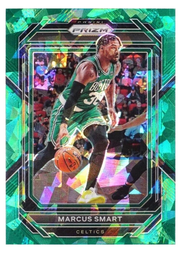 2022-23 Panini Prizm Base Set Marcus Smart Green Ice Prizm #3 card