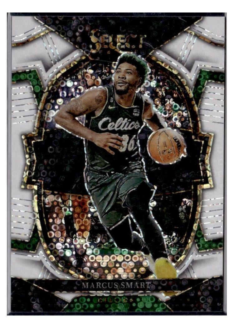 2022-23 Panini Select Base Set Marcus Smart White Disco Prizm #35 card