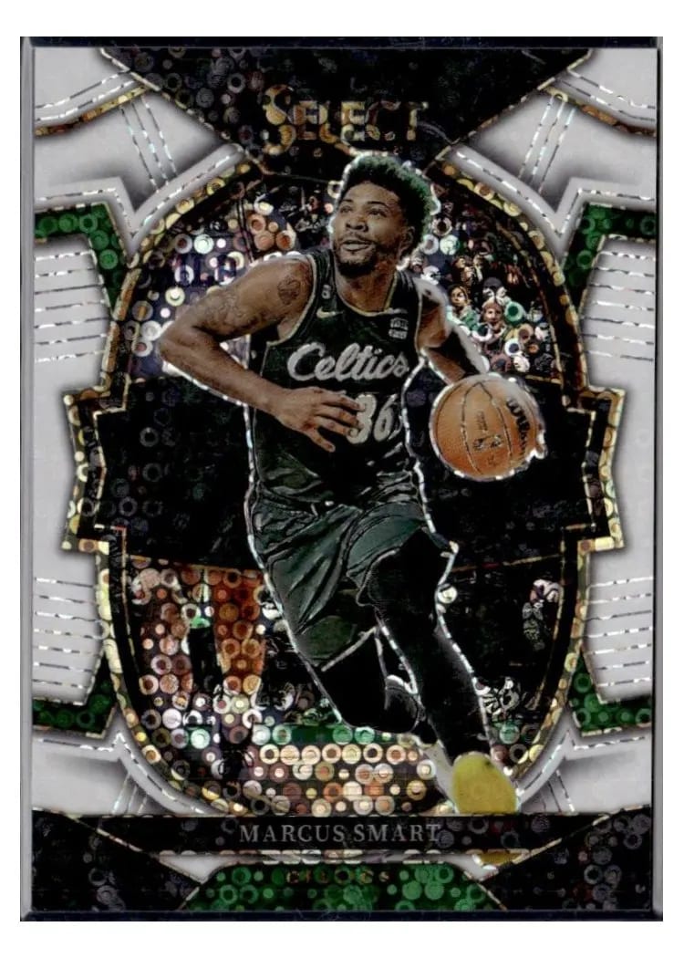 2022-23 Panini Select Base Set Marcus Smart White Disco Prizm #35 card