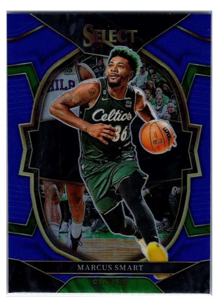 2022-23 Panini Select Base Set Marcus Smart Blue Retail #35 card
