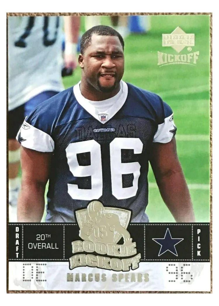 2005 Upper Deck Kickoff Marcus Spears #117 card