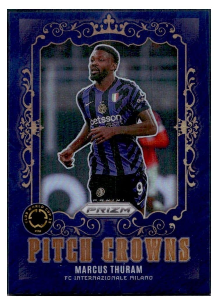 2025 Panini Prizm FIFA Club World Cup Pitch Crowns Marcus Thuram #8 card