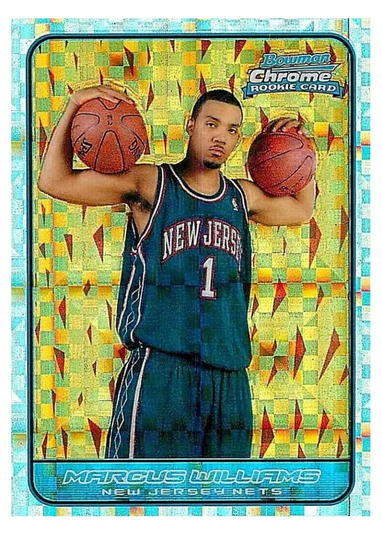 2006 Bowman Chrome Marcus Williams Chrome Xfractor #164 card