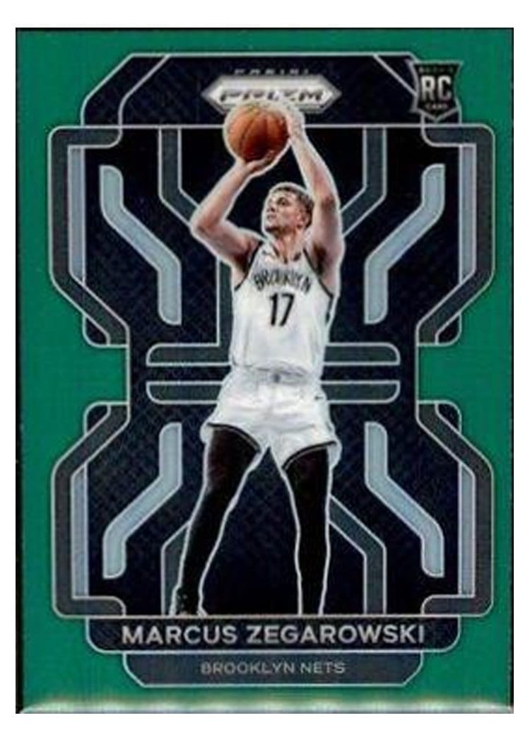 2021-22 Panini Prizm Base Set Marcus Zegarowski #300 card