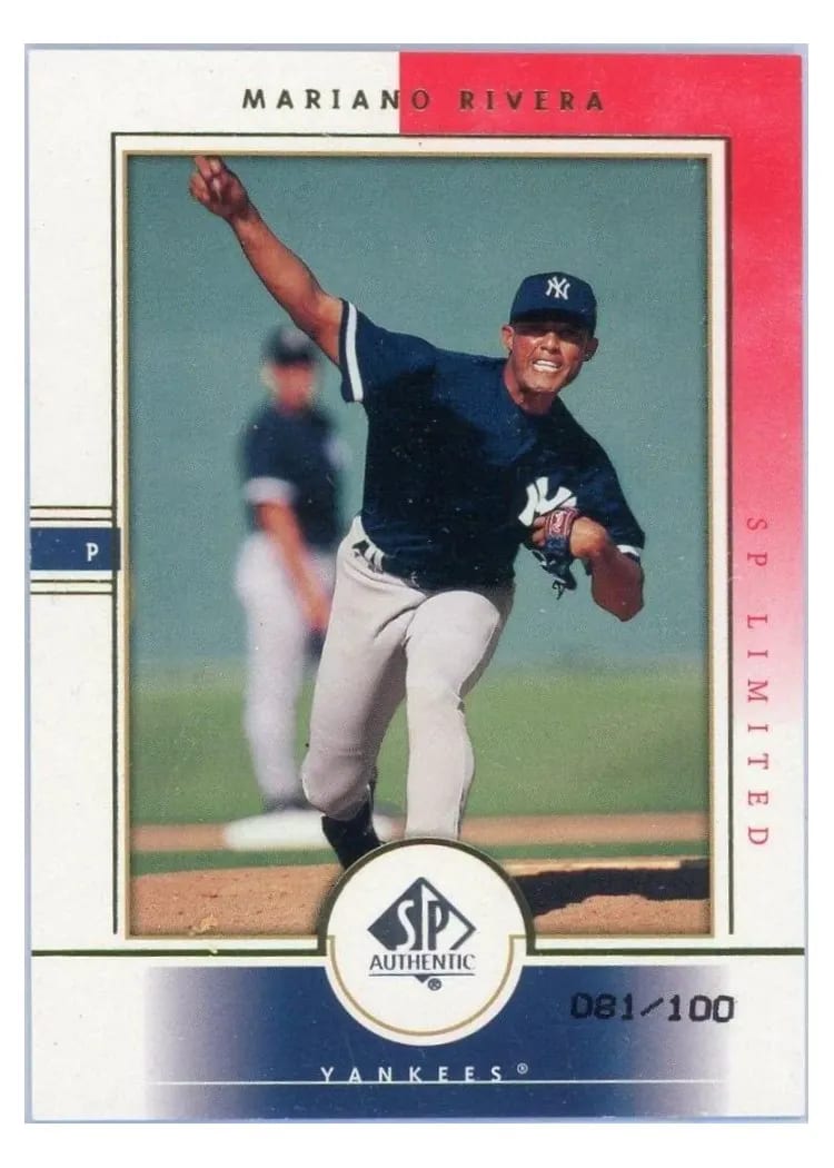2000 SP Authentic Mariano Rivera #40 card