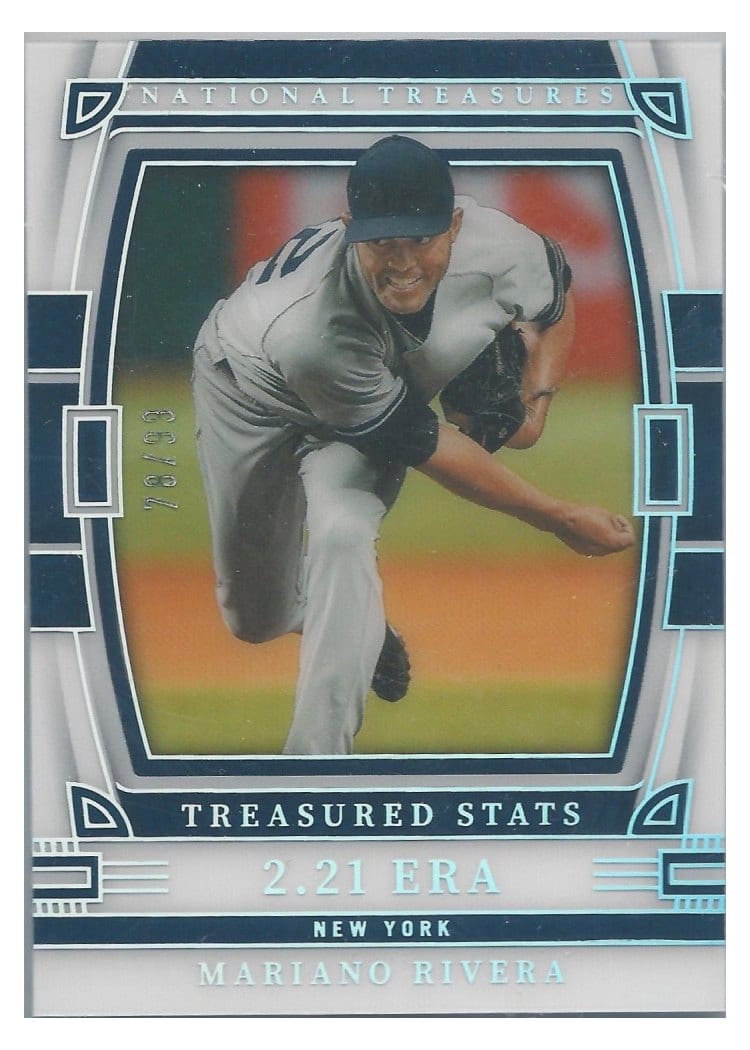 2023 Panini National Treasures Treasured Stats Mariano Rivera #49 card