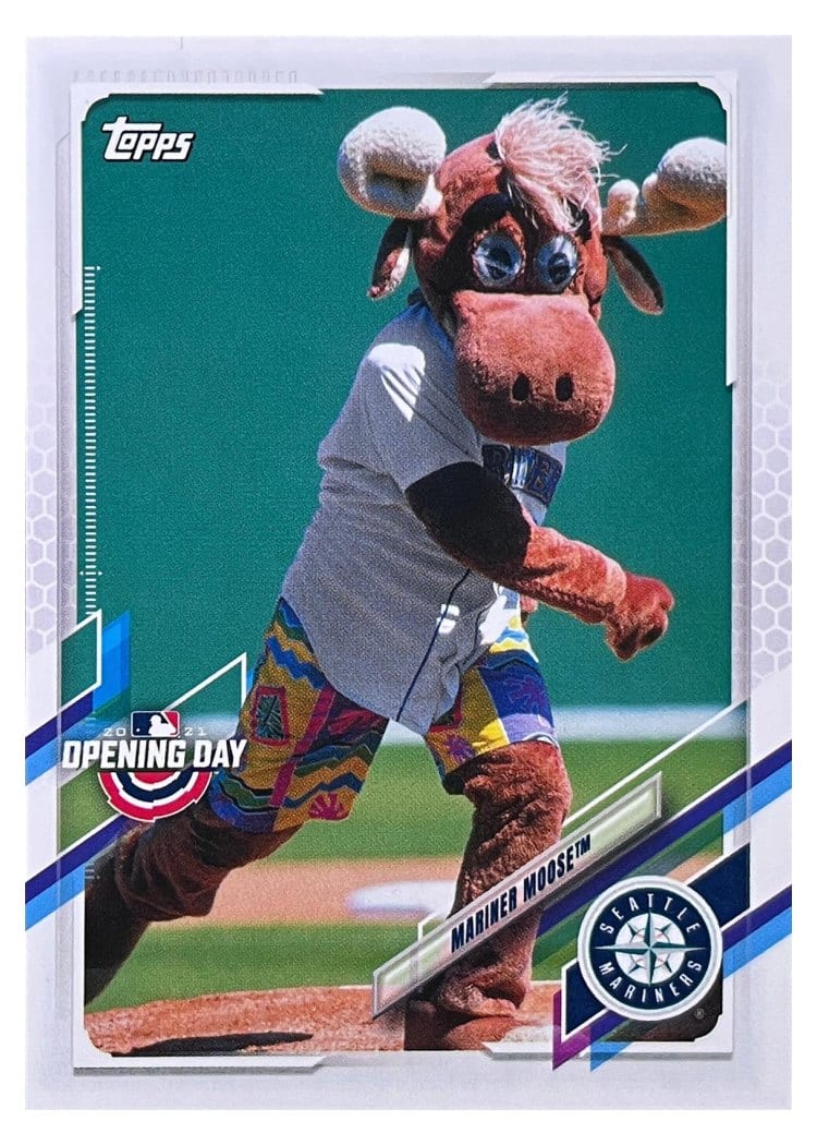 2021 Topps Opening Day Mascots Mariner Moose #M-16 card