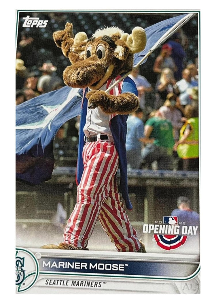 2022 Topps Opening Day Mascots Mariner Moose #M-19 card