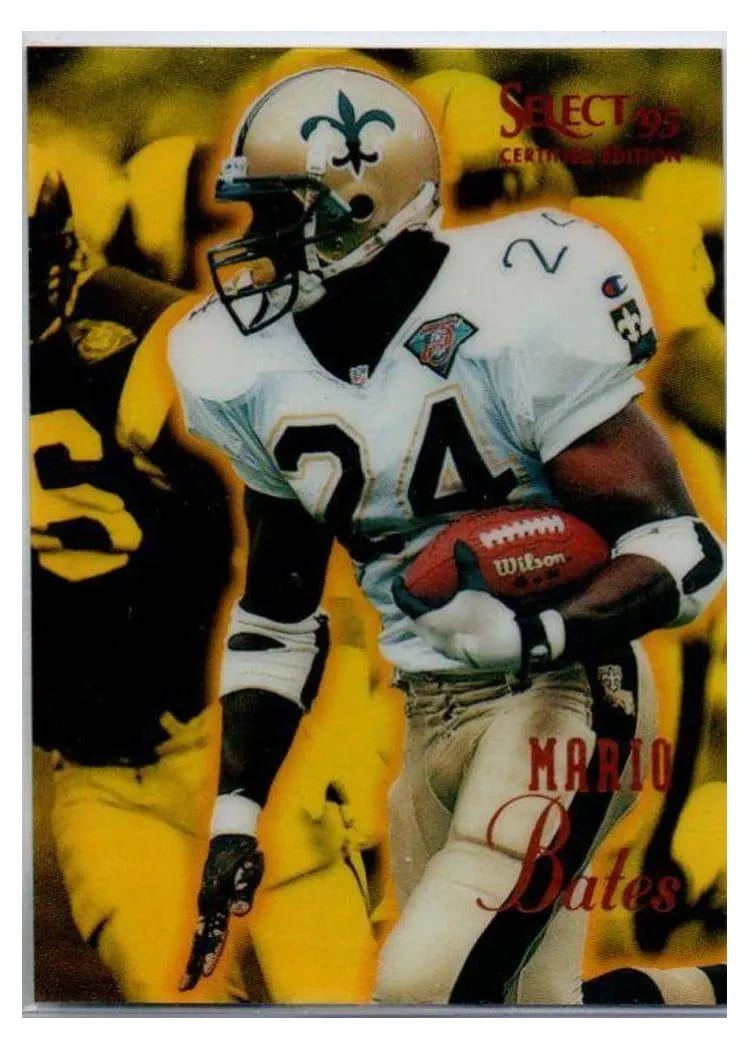 1995 Panini Select Certified Mario Bates #35 card