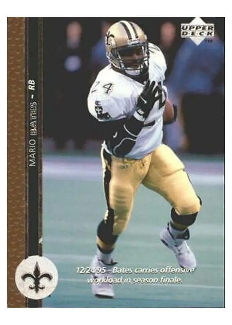 1996 Upper Deck Mario Bates #109 card