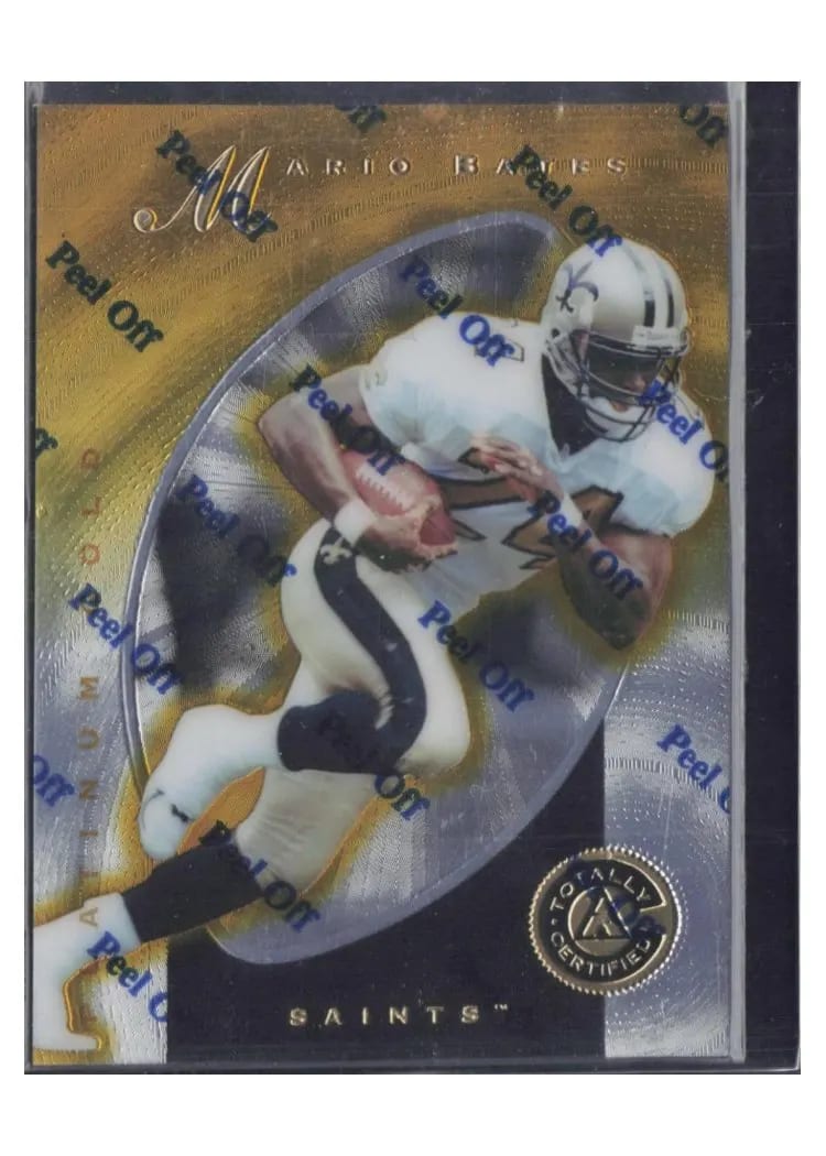 1997 Pinnacle Totally Certified Mario Bates #112 card