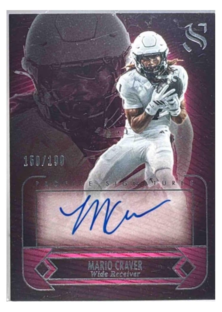 2025 Panini Silhouette Profile Signatures Mario Craver #22 card