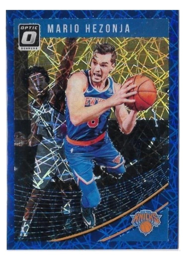 2018-19 Donruss Optic Base Set Mario Hezonja Blue Velocity #77 card