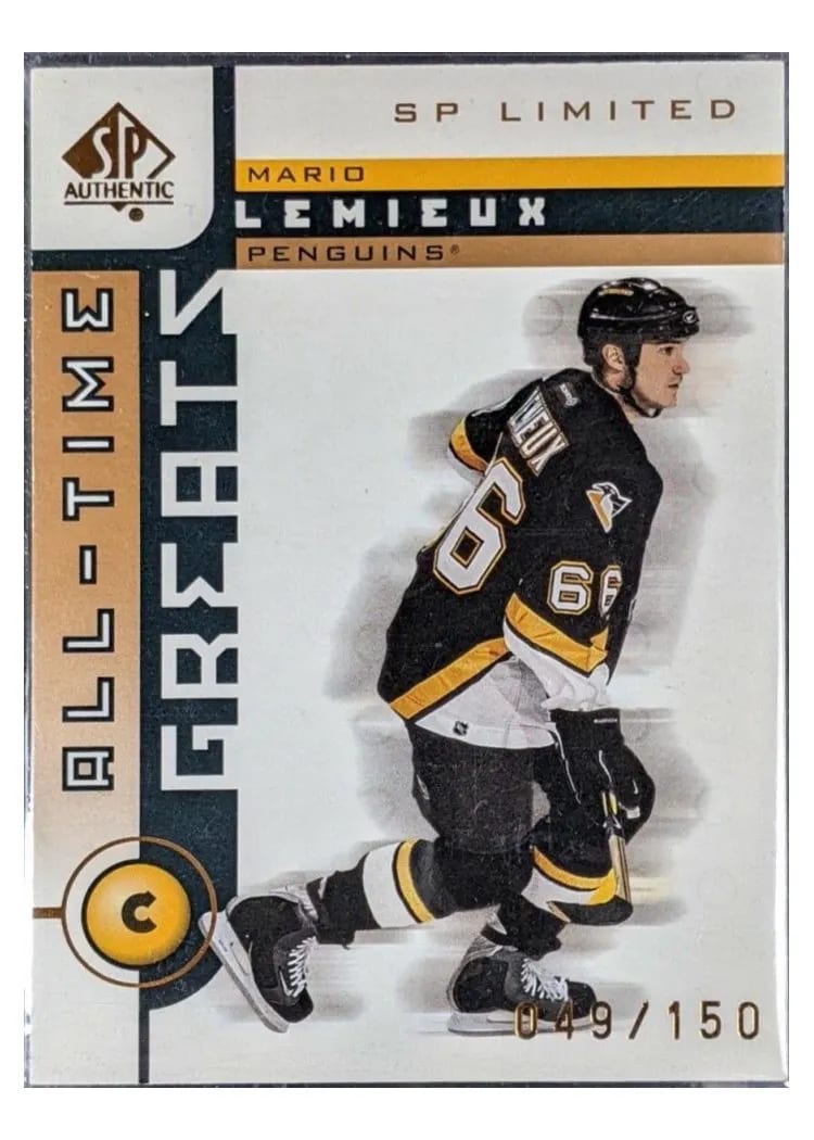 2001 SP Authentic Mario Lemieux #106 card