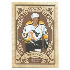 2023-24 O-Pee-Chee Wood Variants Mario Lemieux #W-ML card