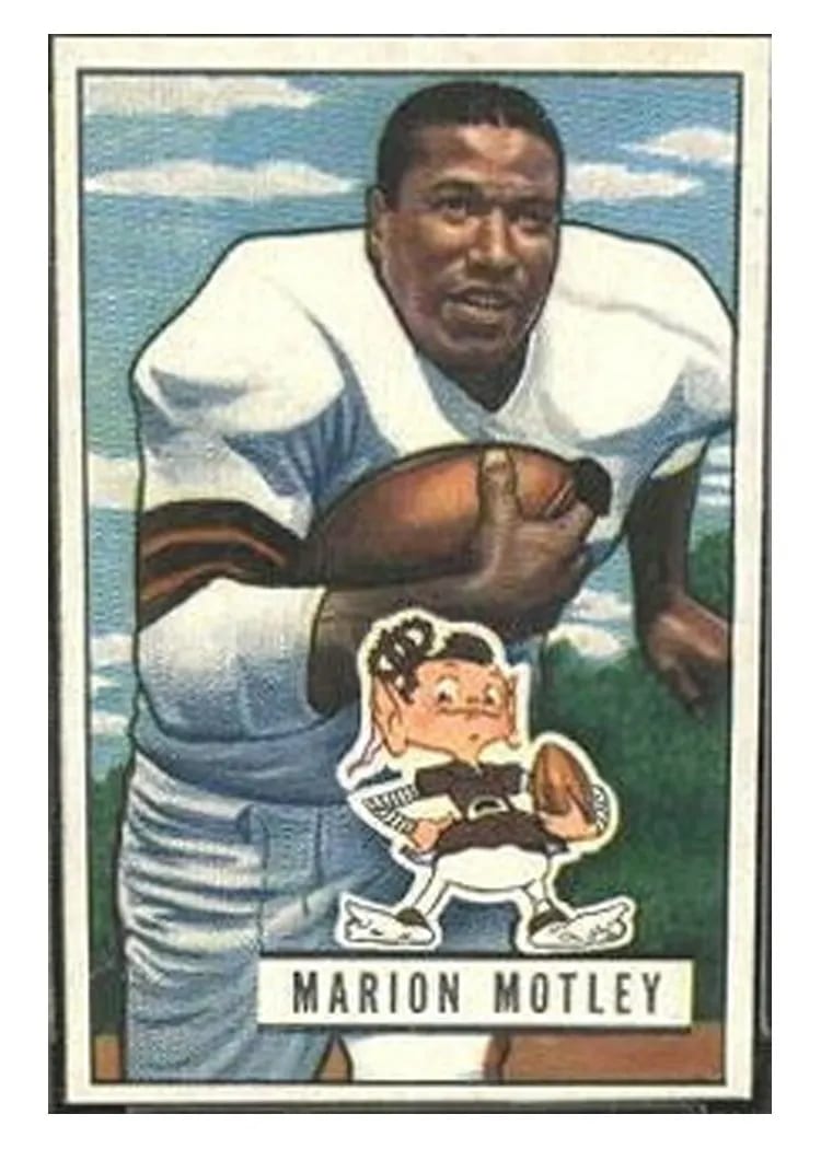 1951 Bowman Marion Motley #109 card
