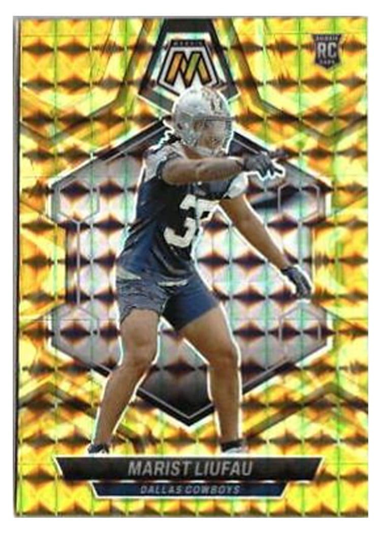 2024 Panini Mosaic Base Set Marist Liufau Yellow Reactive #370 card