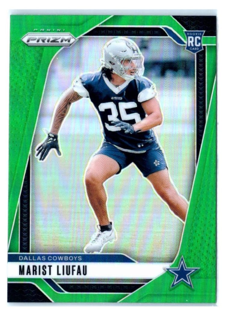 2024 Panini Prizm Base Set Marist Liufau Green #372 card