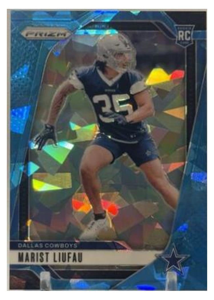 2024 Panini Prizm Base Set Marist Liufau Blue Ice #372 card