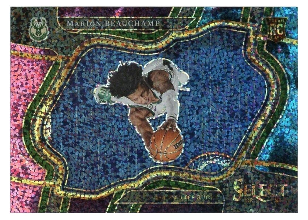 2022-23 Panini Select Base Set MarJon Beauchamp Cosmic Prizm #283 card