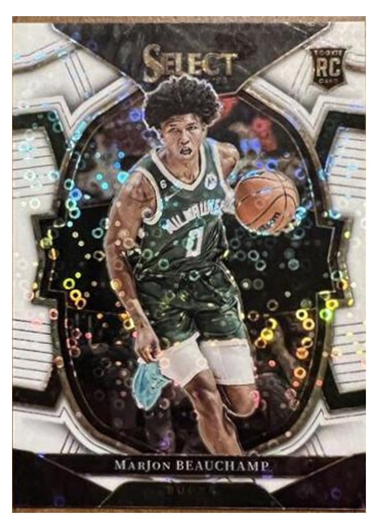 2022-23 Panini Select Base Set MarJon Beauchamp White Disco Prizm #75 card
