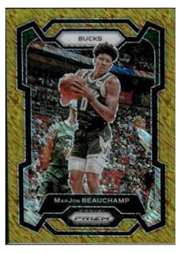 2023-24 Panini Prizm Base Set MarJon Beauchamp Gold Shimmer #259 card