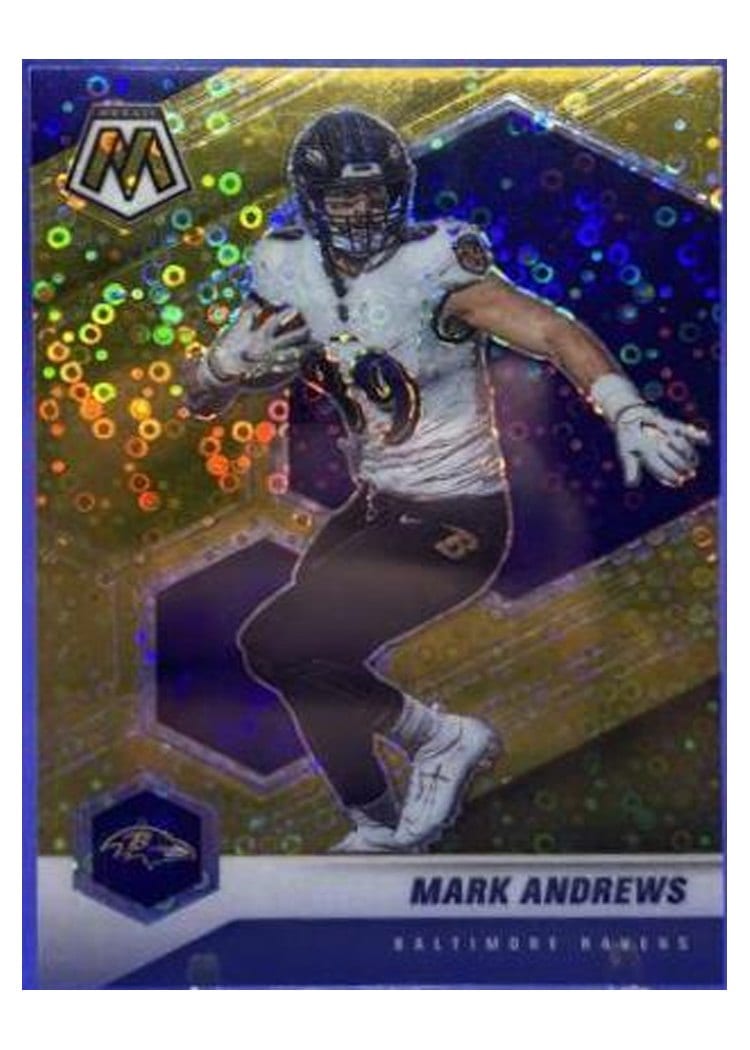 2021 Panini Mosaic Base Set Mark Andrews No Huddle Gold Mosaic #25 card