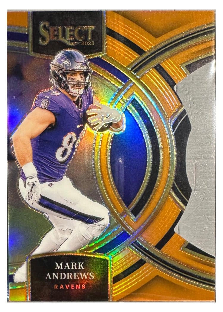 2023 Panini Select Base Set Mark Andrews Orange Prizm Die-Cut #104 card