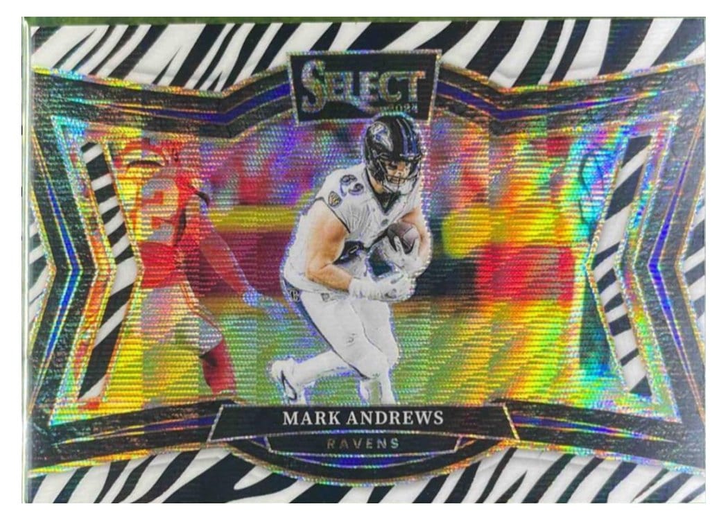 2024 Panini Select Base Set Mark Andrews Zebra Prizm #480 card