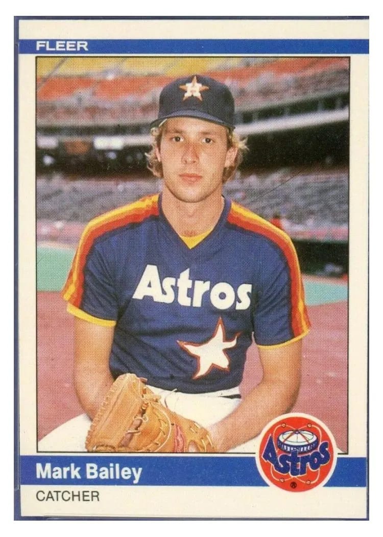 1984 Fleer Update Mark Bailey #U-3 card