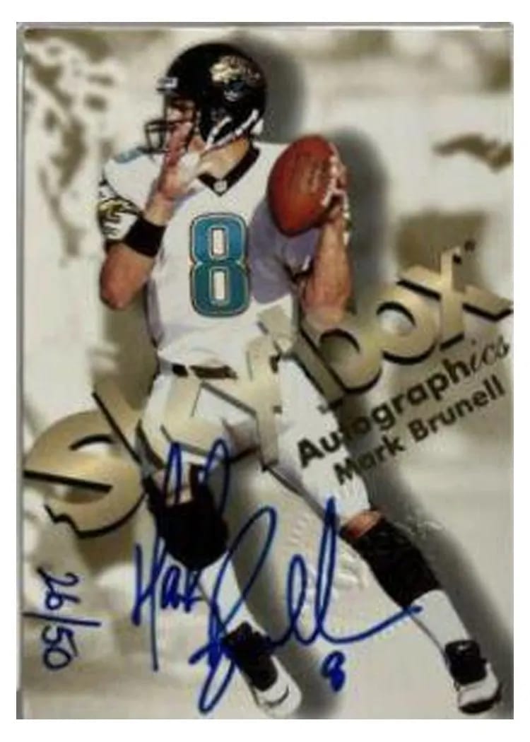 1998 Skybox Premium Autographics Mark Brunell card