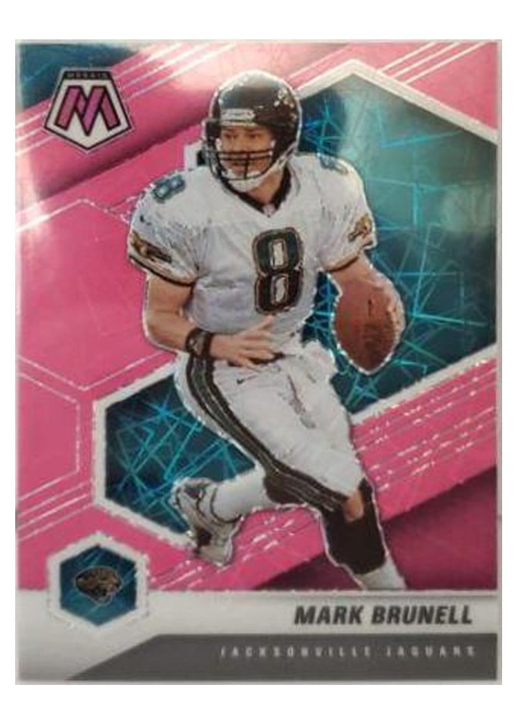 2021 Panini Mosaic Base Set Mark Brunell Pink Fluorescent #97 card