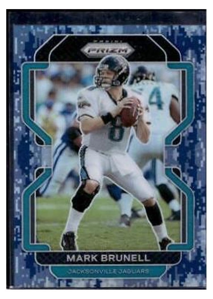 2021 Panini Prizm Base Set Mark Brunell Navy Camo Prizm #19 card