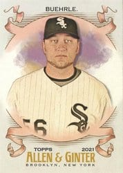 2021 Topps Allen & Ginter Base Set Mark Buehrle #258 card