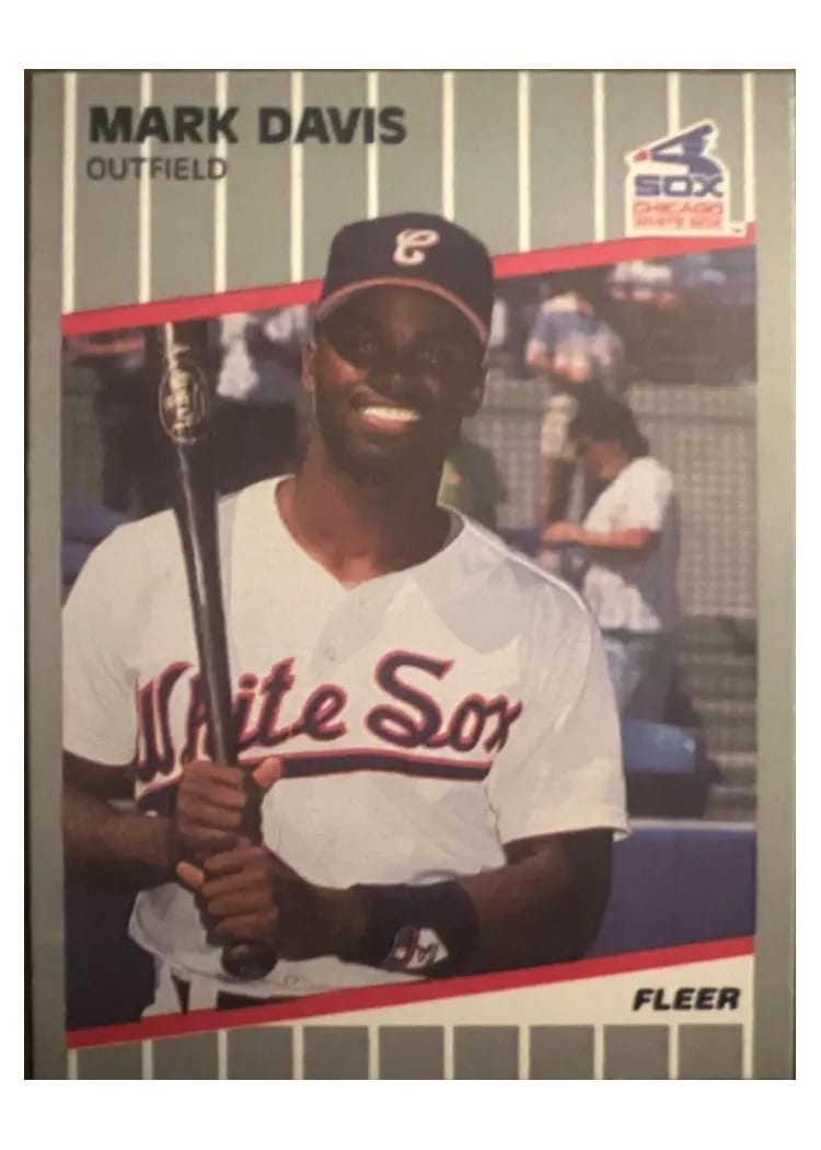 1989 Fleer Update Mark Davis #U-18 card