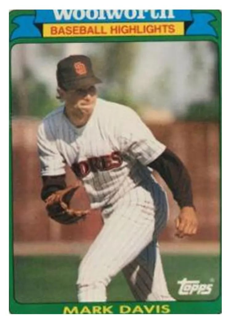 1990 Woolworth Mark Davis #4 card