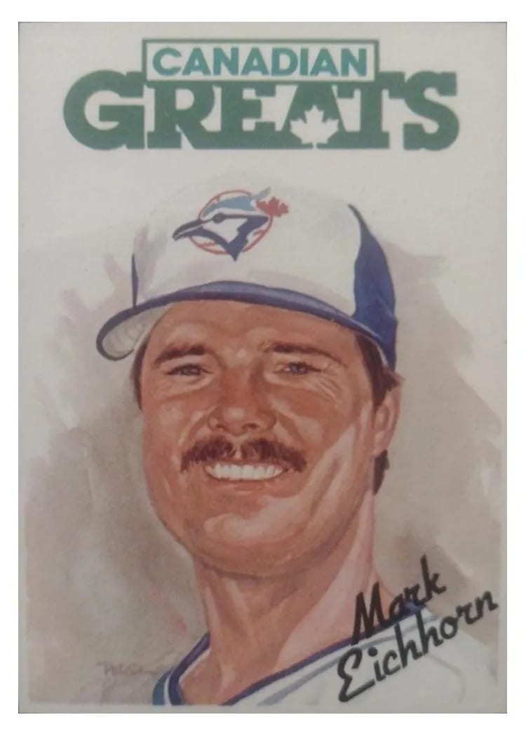 1987 Leaf Mark Eichhorn card