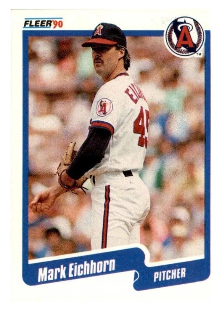 1990 Fleer Update Mark Eichorn #U-77 card